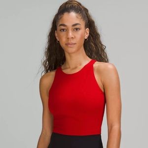 Lululemon red high neck Align tank top size 4 NWT